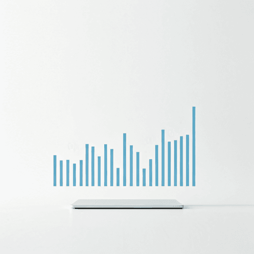 Abstract minimalist line chart representing data clarity